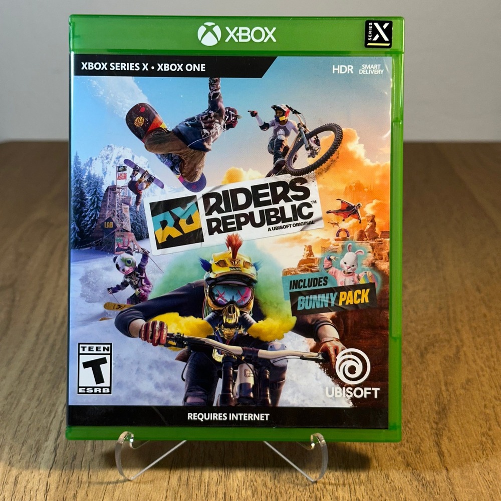 Ubisoft Riders Republic Xbox Series X One Green Good Case and Cover Art Only